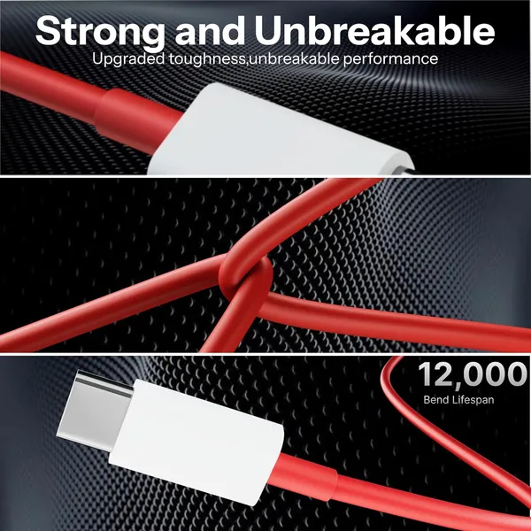 Caliber_Sonic_80W_Type-C_To_Type-C_Cable_5A_Fast_Charging_1.2M_Red