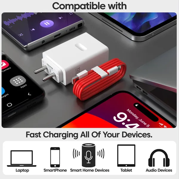 Caliber_Sonic_100W_Usb-A_Qc_4.0_Wall_Charger_With_Usb-A_To_Usb-C_Cable_1.2M