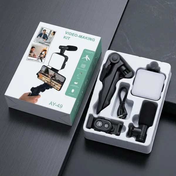 Video_Creator_Kit_With_Microphone_LED_Light_And_Tripod