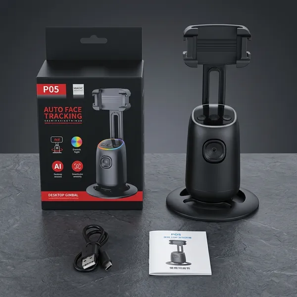 P05_360°_Auto_Face_Tracking_Smartphone_Desktop_Gimbal_Black