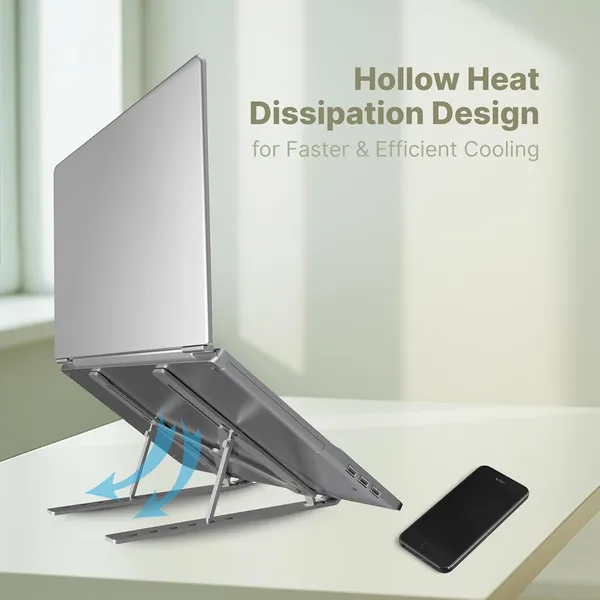 Foldable_Adjustable_Laptop_Stand_With_Storage_Bracket