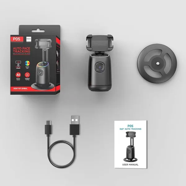 P05_360°_Auto_Face_Tracking_Smartphone_Desktop_Gimbal_Black