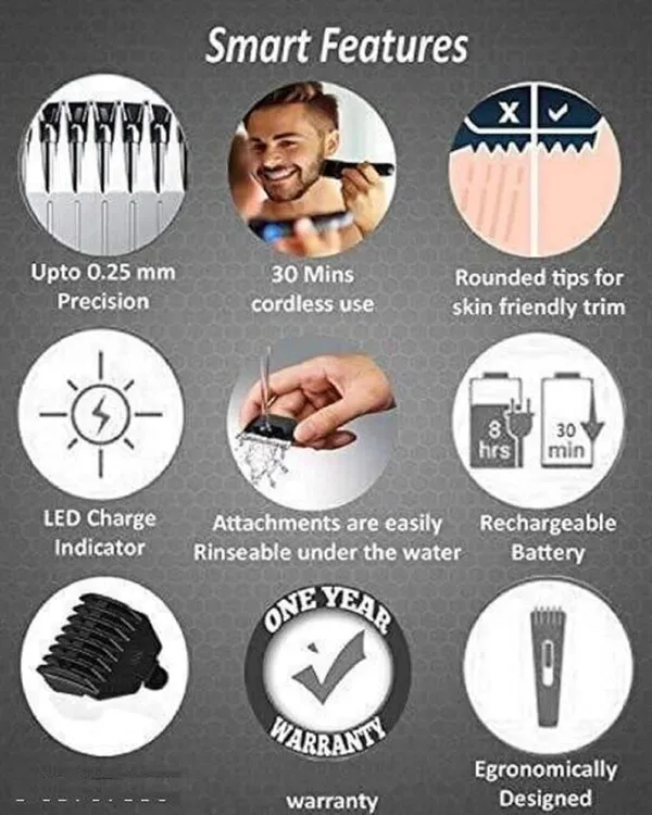 Htc_At-525_Rechargeable_Hair_&_Beard_Trimmer