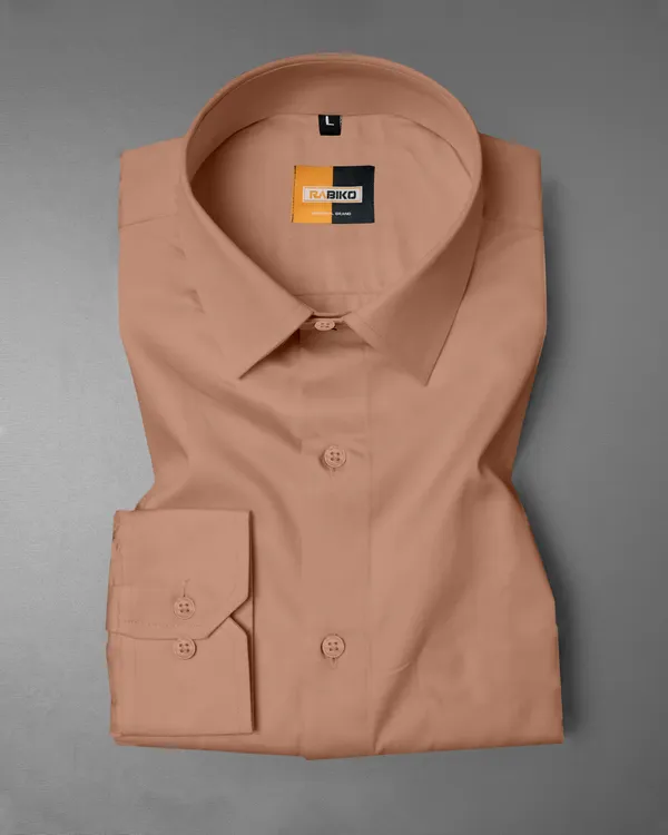Camel_Brownish_Solid_Premium_Satin_Shirt