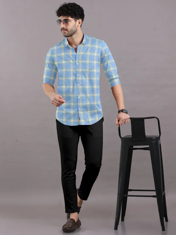 Men'S_Premium_Cotton_Checked_Shirt