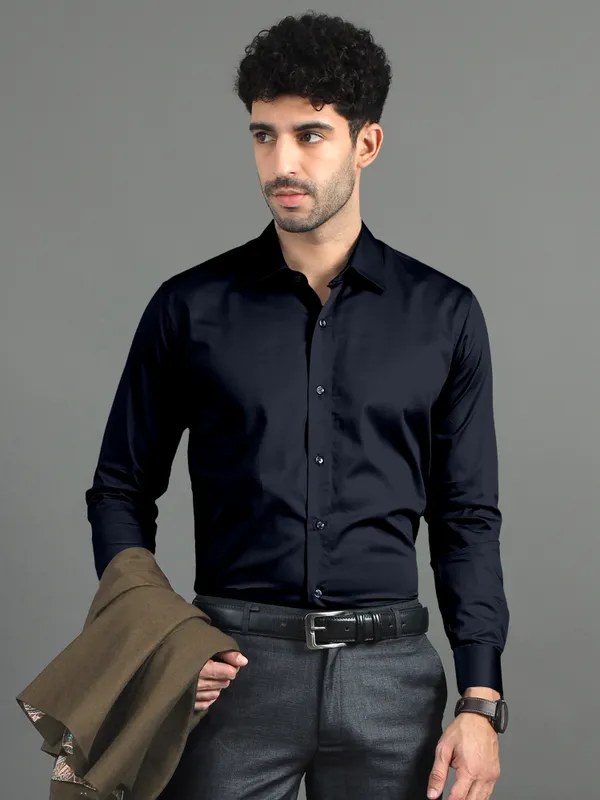 Navy_Blue_Solid_Premium_Satin_Shirt
