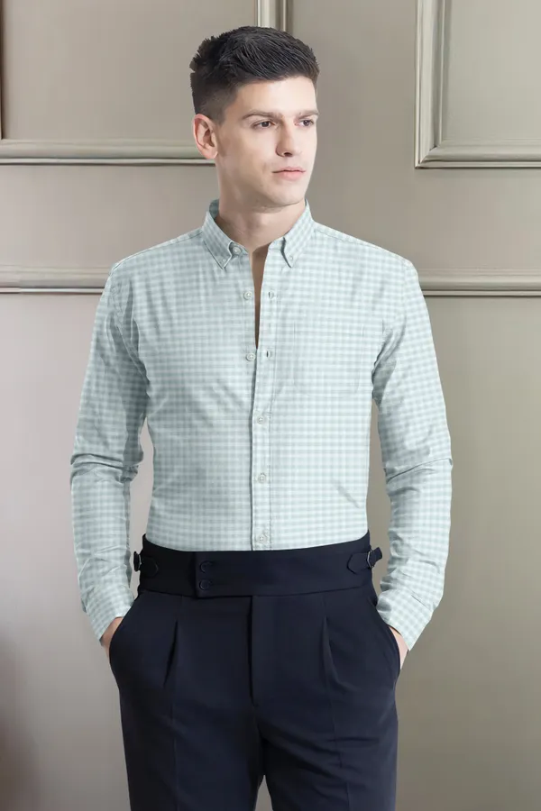 Premium_Mint_Green_Gingham_Oxford_Button-Down_Shirt