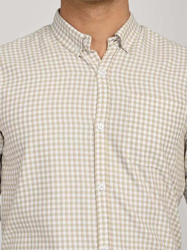 Sand_Beige_Gingham_Oxford_Button-Down_Shirt