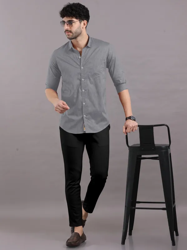 Solid_Grey_Cotton_Shirt