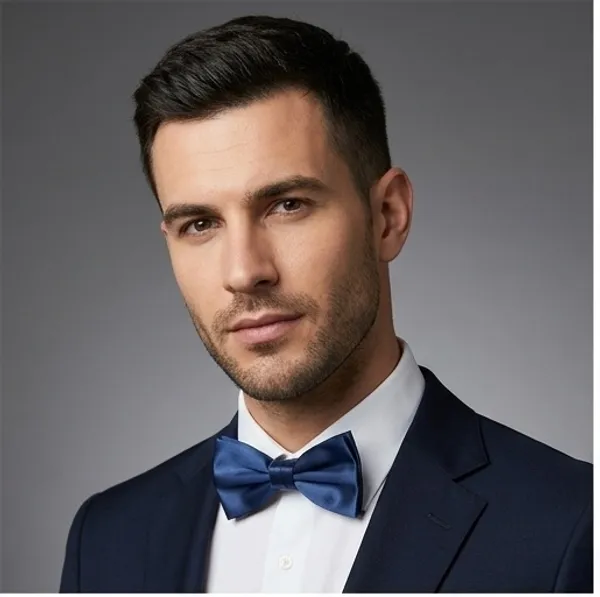 Navy_Blue_Satin_Pre-Tied_Adjustable_Strap_Bow_Tie_For_Men_-_Pack_of_3