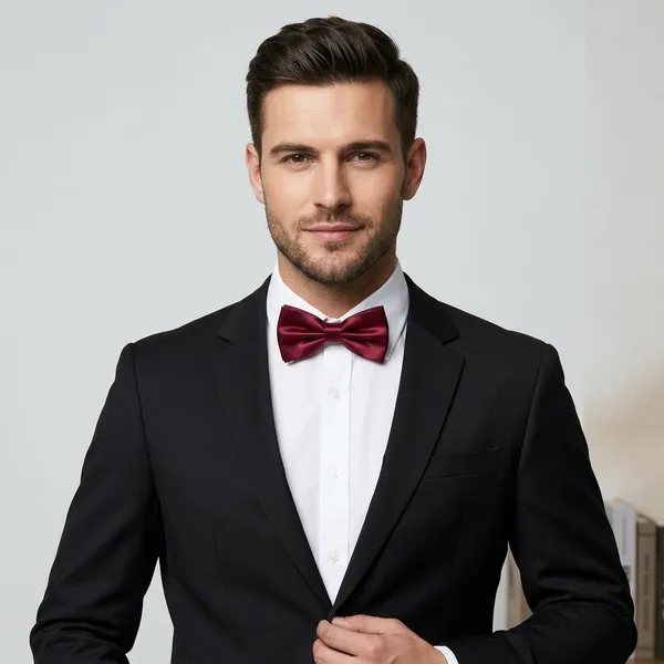 Maroon_Satin_Pre-Tied_Adjustable_Bow_Tie_For_Men_-_Pack_of_3