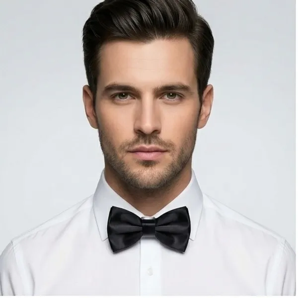 Black_Satin_Pre-Tied_Bow_Tie_with_Adjustable_Strap_For_Men_-_Pack_of_3