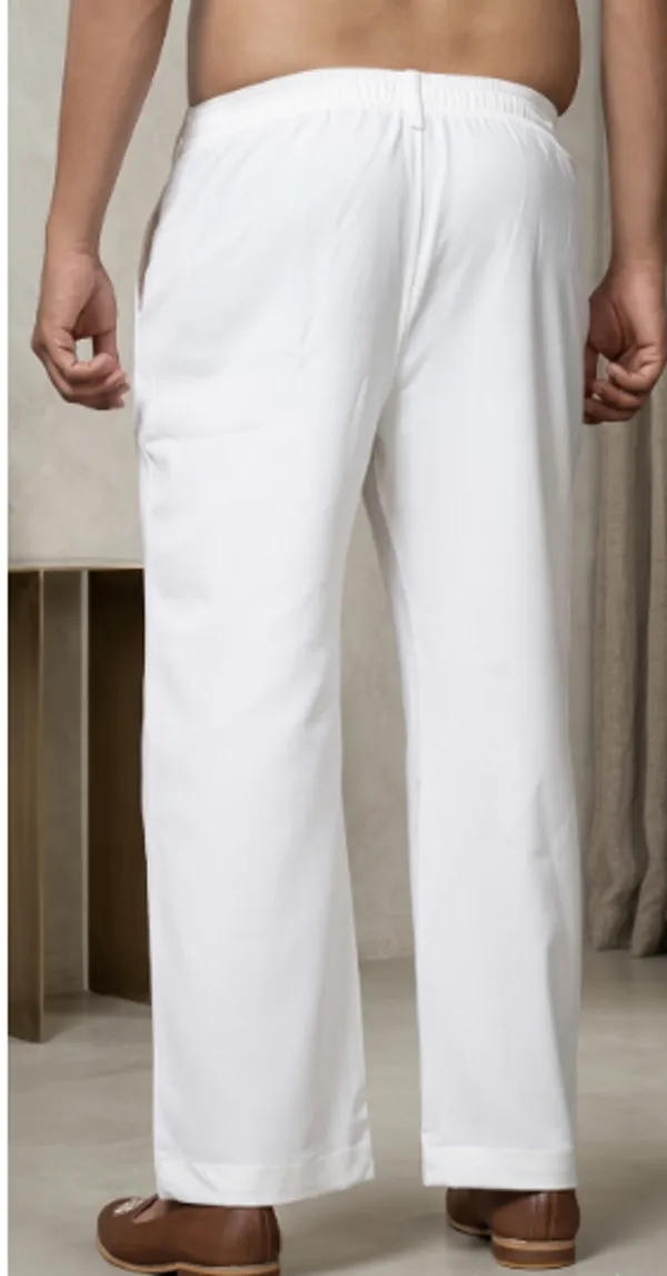 White_Elastic_Waist_Straight_Fit_Cotton_Trousers_for_Men