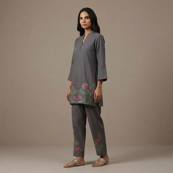 Ash_Cotton_Embroidered_Kurta_Set_For_Women