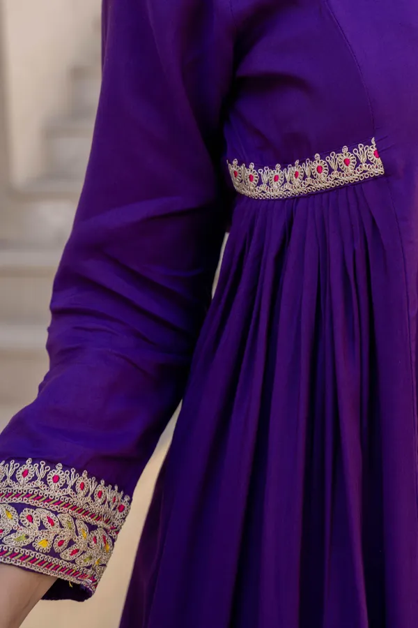 Purple_Cotton_Embroidered_Anarkali_Suit_Set_For_Women