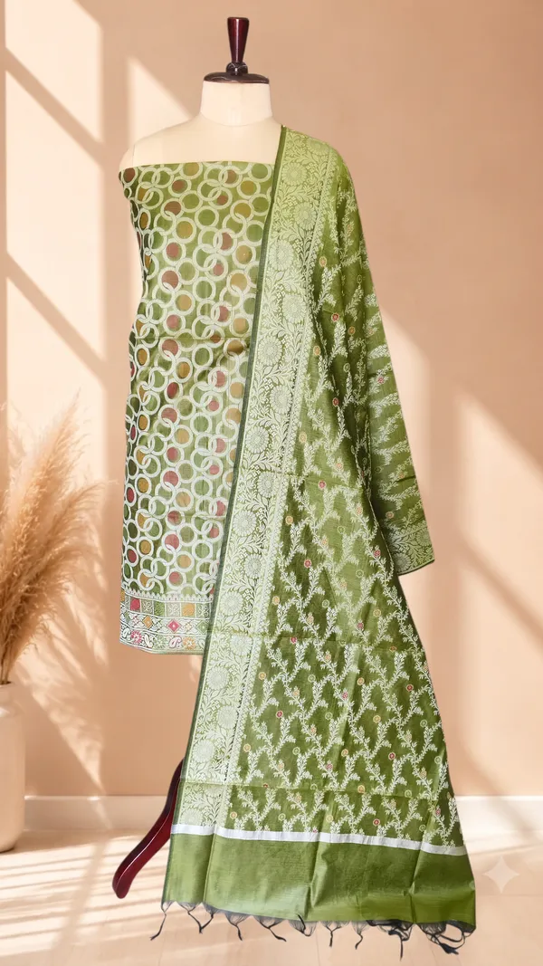 Banarasi_Cotton_Meena_3_Piece_Suit_Set_for_Women_|_Traditional_Party_Wear