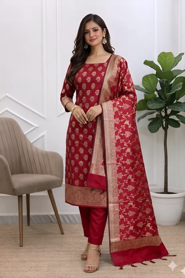 Elegant_Banarasi_Semi_Silk_Suits_For_Women_Daily_Festive_Wear_Banarasi_Soft_Semi_Silk_Suit