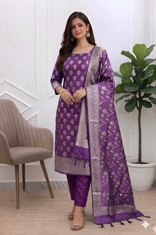 Premium_Magenta_Banarasi_Soft_Semi_Silk_Suits_For_Office_Casual_Wear_Banarasi_Soft_Semi_Silk_Suit