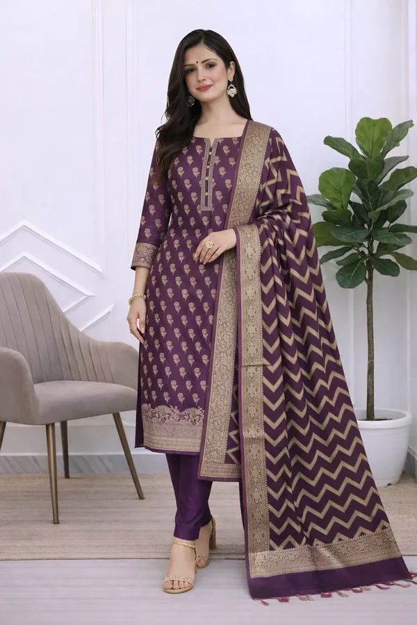 Latest_Banarasi_Semi_Soft_Silk_Suits_Collection_For_Women_With_Rich_Zari_Work_Online_Banarasi_Soft_Semi_Silk