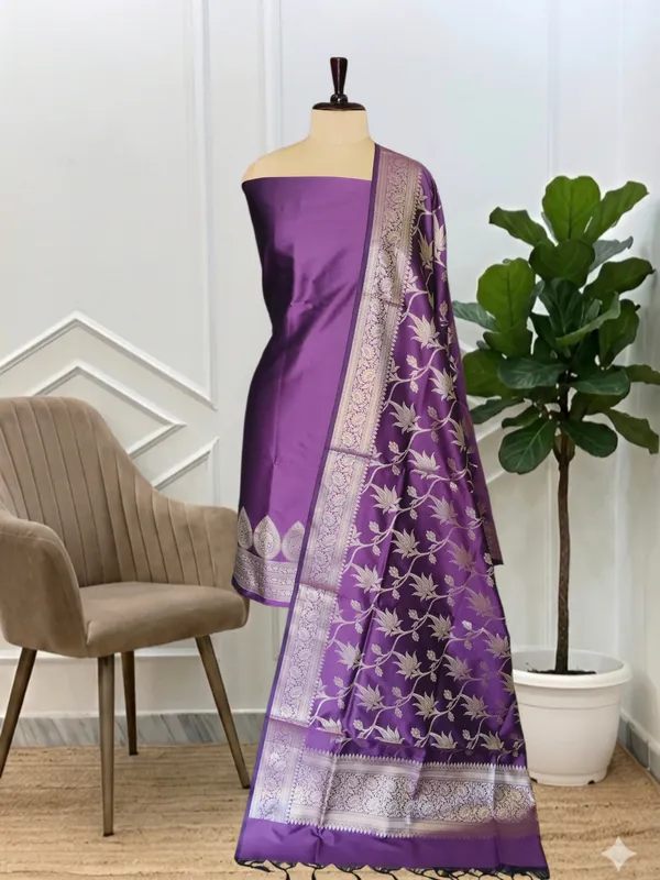 New_Arrival_Banarasi_Semi_Soft_Silk_Suits_With_Dupatta_Set_Banarasi_Semi_Soft_Silk