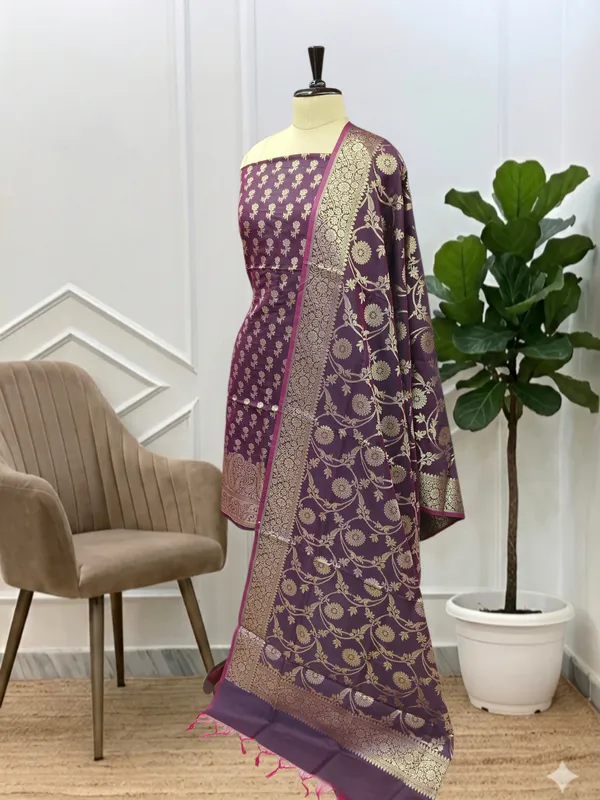 Drape_Yourself_In_Timeless_Luxury_Wine_Banarasi_Soft_Semi_Silk_3_Pcs_Suit_Banarasi_Soft_Semi_Silk