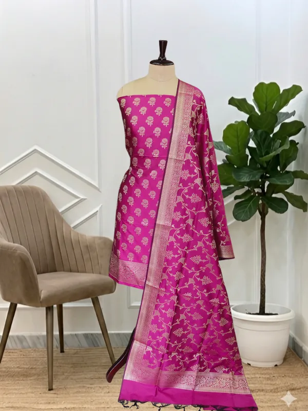 Best_Banarasi_Soft_Rani_Silk_Suits_Online_In_India_Trending_Collection_Banarasi_Semi_Soft_Silk