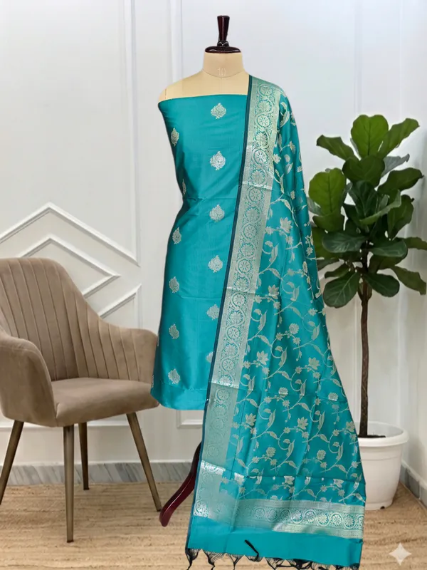 Premium_Banarasi_Soft_Semi_Silk_3_Pcs_Suit_With__Zari_Work_