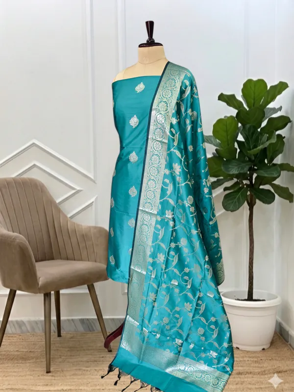 Premium_Banarasi_Soft_Semi_Silk_3_Pcs_Suit_With__Zari_Work_