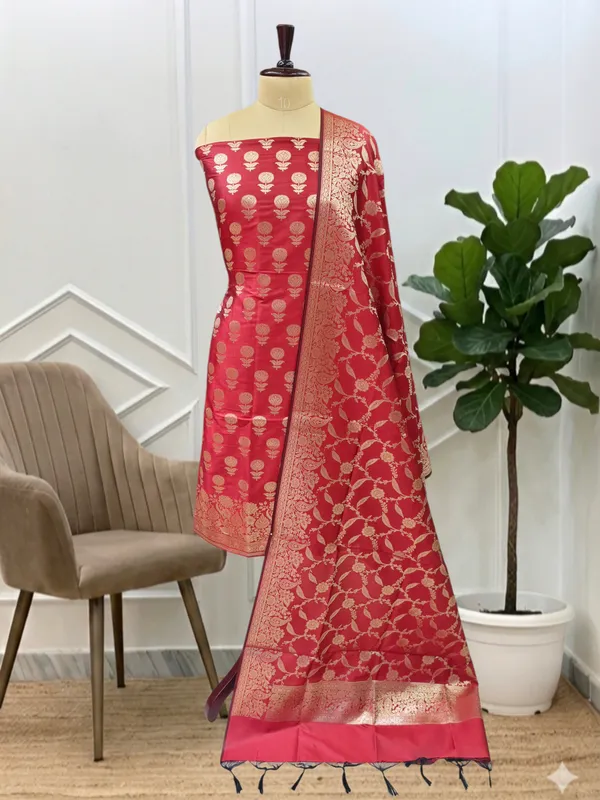 Royal_Banaras_Authentic_Zari_Woven_Silk_3_Pcs_Suit_With_Red_Banarasi_Katan_Silk