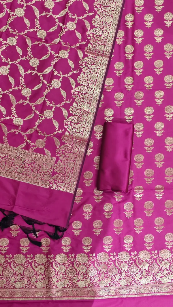 Designer_Banarasi_3_Pcs_Suit_Set_All_Over_Design_With_Rani_Banarasi_Silk