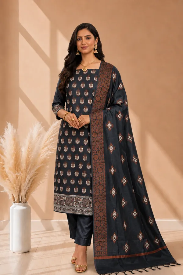 Midnight_Black_Banarasi_Cotton_Silk_3_Piece_Suit_With_Meena_Banarasi_Cotton_Silk