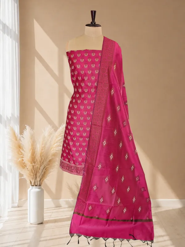 Graceful_Rani_Banarasi_Cotton_Silk_3_Pcs_Suit_With_Rich_Meena_Banarasi_Cotton_Silk