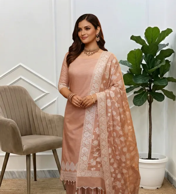 Beautiful_Banarasi_Linen_Soft_Silk_Suit_With_Almond_Beige_Banarasi_Linen_Silk