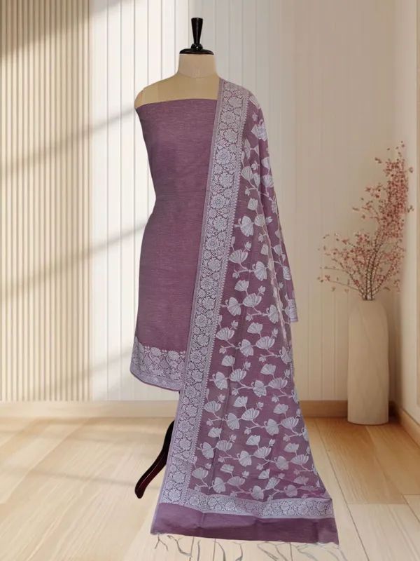 Stylish_Banarasi_Linen_Silk_3_Pcs_Suit_For_Women_