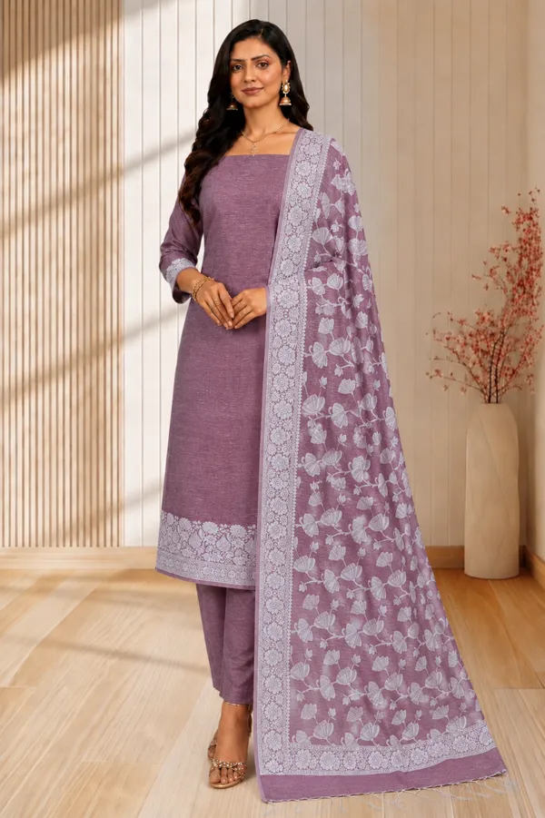 Stylish_Banarasi_Linen_Silk_3_Pcs_Suit_For_Women_