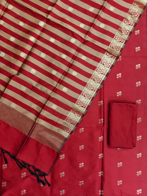 Banarasi_Silk_3_Pcs_Suit_Online_|_Designer_Party_Wear_&_Wedding_for_Women_Maroon_Color