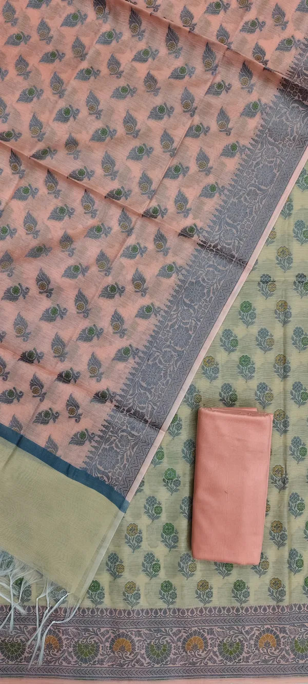 Elegant_Banarasi_Cotton_Silk_Meena_Suit_Set_|_3_Piece_Ethnic_Wear