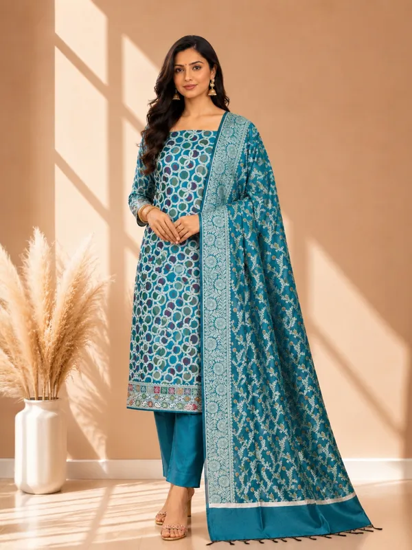 Banarasi_Cotton_Meena_3_Piece_Suit_Set_for_Women_