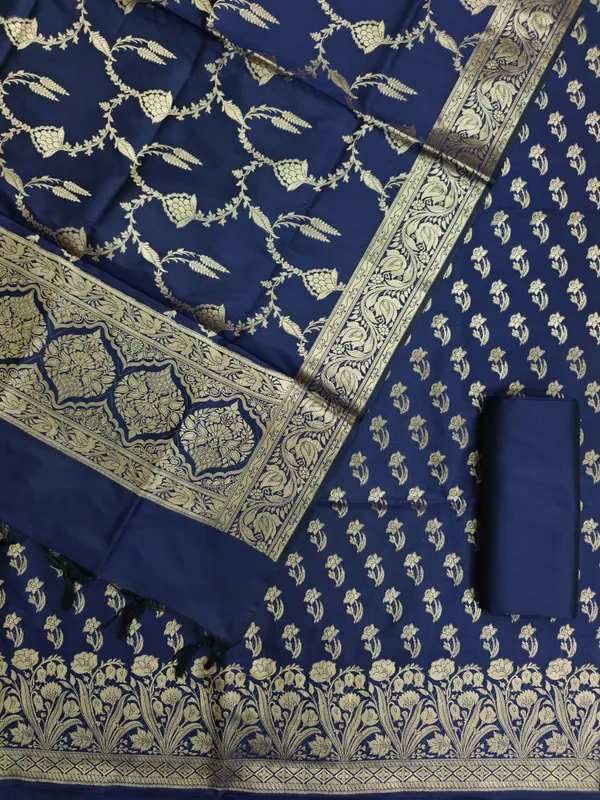 Shop_Premium_Banarasi_Silk_3_Pcs_Suit_Collection_Royal_Blue_Color