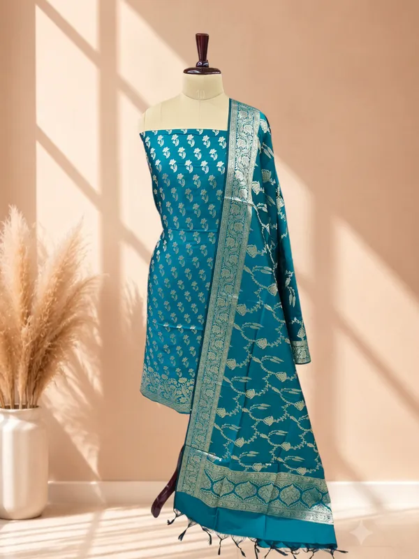 Shop_Premium_Banarasi_Silk_3_Pcs_Suit_Collection__Turquoise_Color