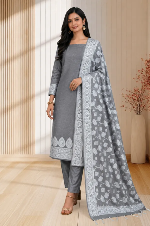 Elegant_Banarasi_Soft_Linen_Silk_3_Pcs_Suit_Collection_Online