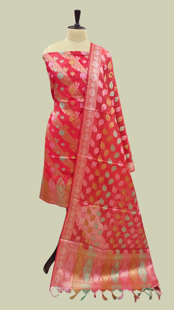 Luxury_and_Beautiful__Banarasi_Meena_Cotton_Silk_3_Pcs_Suit_with_All_Over_Meena
