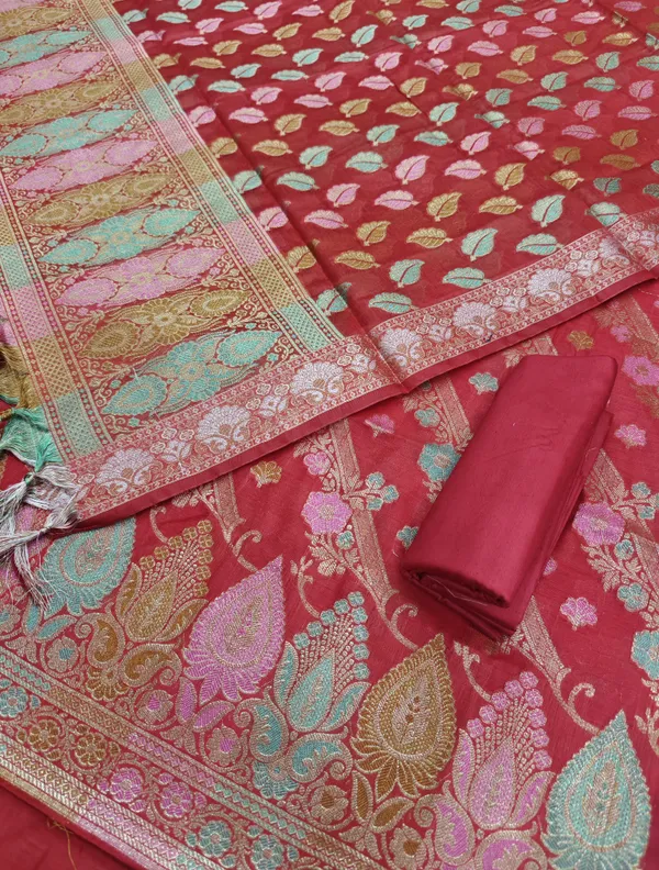 Luxury_and_Beautiful__Banarasi_Meena_Cotton_Silk_3_Pcs_Suit_with_All_Over_Meena