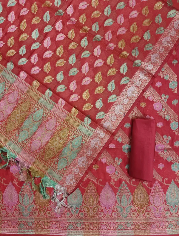 Luxury_and_Beautiful__Banarasi_Meena_Cotton_Silk_3_Pcs_Suit_with_All_Over_Meena