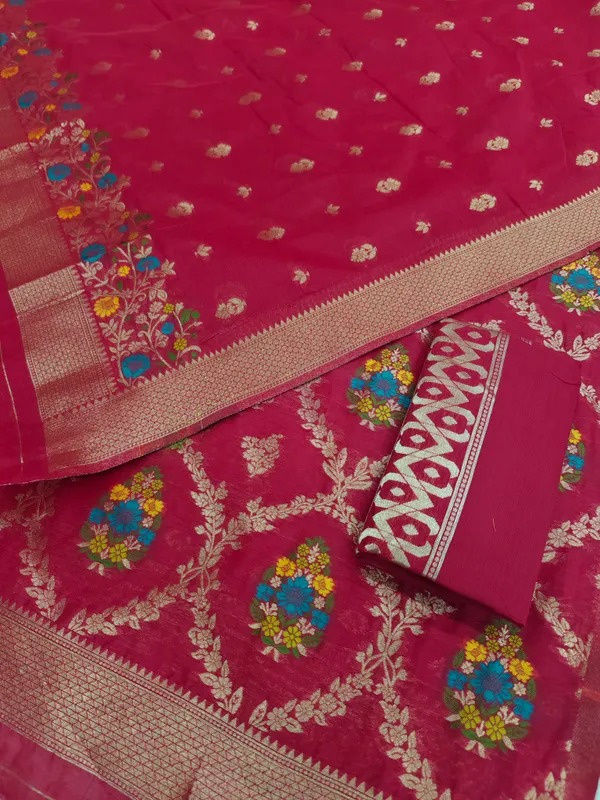Premium_Weaving_Banarasi_Silky_Cotton_Silk_3_Pcs_Suit_With_All_Over_Meena