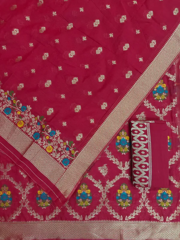 Premium_Weaving_Banarasi_Silky_Cotton_Silk_3_Pcs_Suit_With_All_Over_Meena