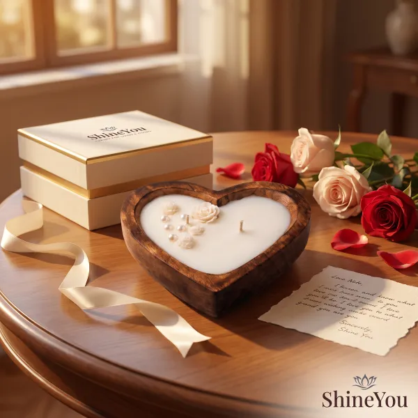 ShineYou_Heart_Shaped_Wooden_Candle_132_ml_|_Handcrafted_Wooden_Bowl_Candle_with_Floral_Design_&_Dual_Cotton_Wicks_|_Romantic_Home_Décor_&_Premium_Gift_for_Valentine,_Anniversary_&_Wedding