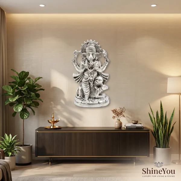 ShineYou_Premium_German_Silver_Ganesha_Wall_Hanging
