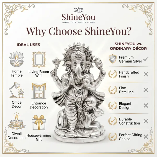 ShineYou_Premium_German_Silver_Ganesha_Wall_Hanging