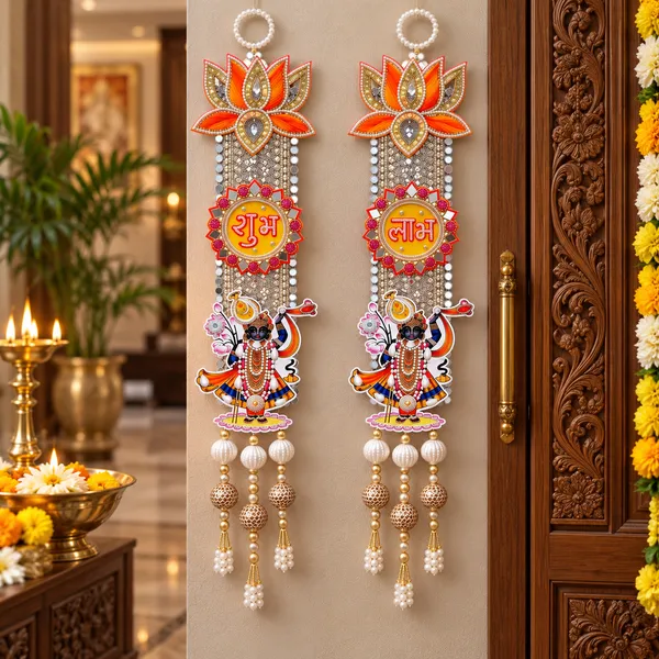 ShineYou_Premium_Krishna_Shubh_Labh_Door_Hanging_Set